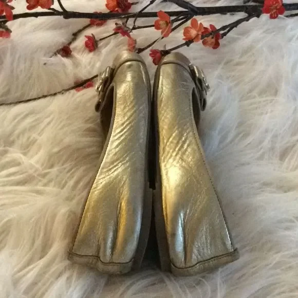 💞MICHAEL Michael KORS 💞golden flats - Picture 7 of 11